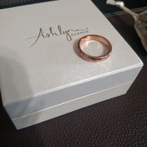 ashlynn avenue rose gold ring plated facet